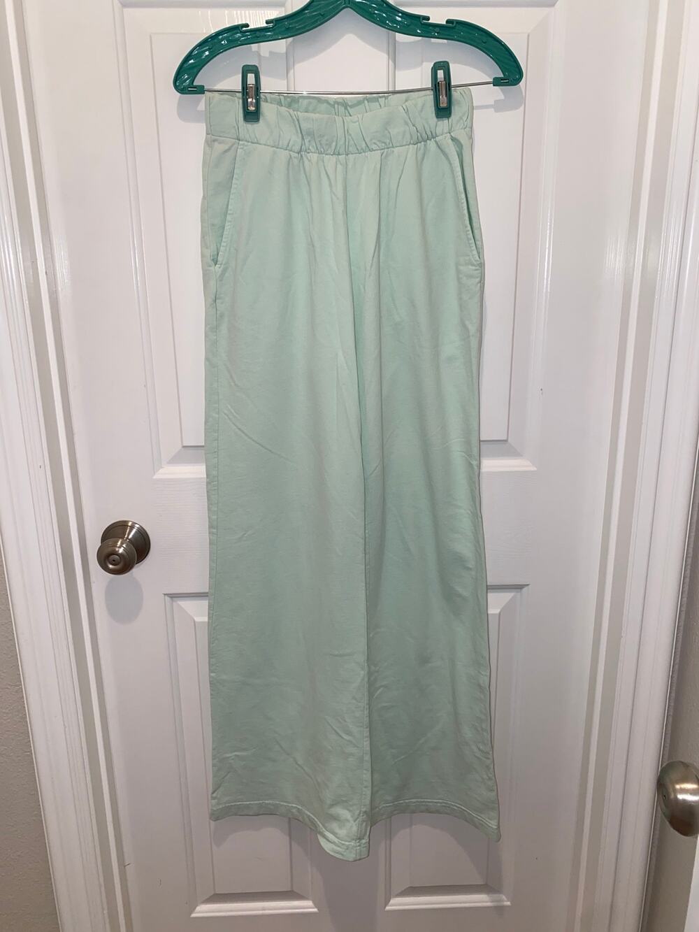 Talentless Wide Leg Lounge Pants Elastic Waist Mint/bluish green Size Small